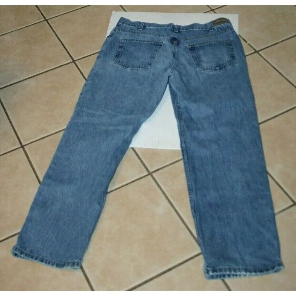 Kirkland jeans mens 35 x 31 Signature distressed straight blue